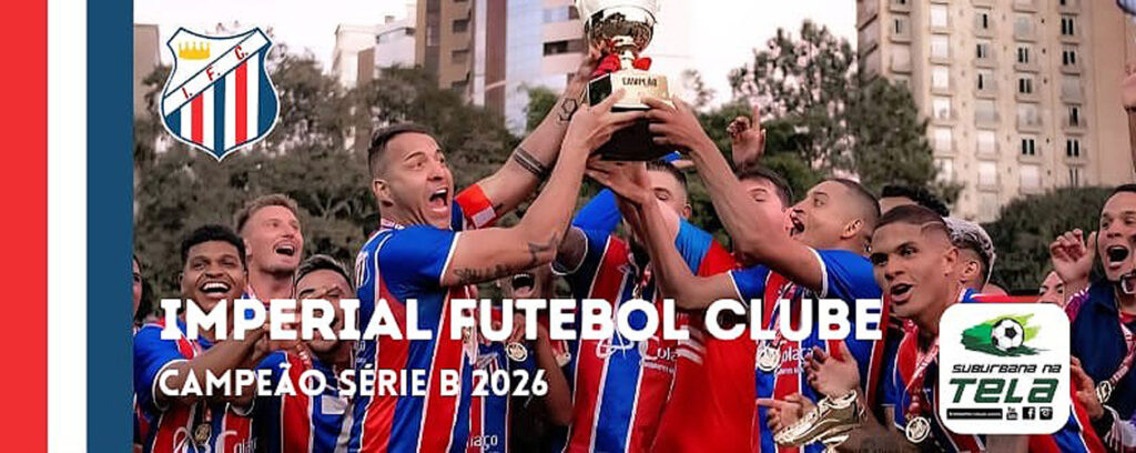O Imperial Futebol Clube conquistou a série B da suburbana de Curitiba edição 2026 após o empate em 1x1 com o Bangu, na despedida do estádio Octávio Silvio Nicco.