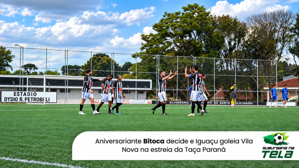 Iguaçu não tomou conhecimento do Vila Nova, de Palmas e largou com expressiva vitória na Taça Paraná.