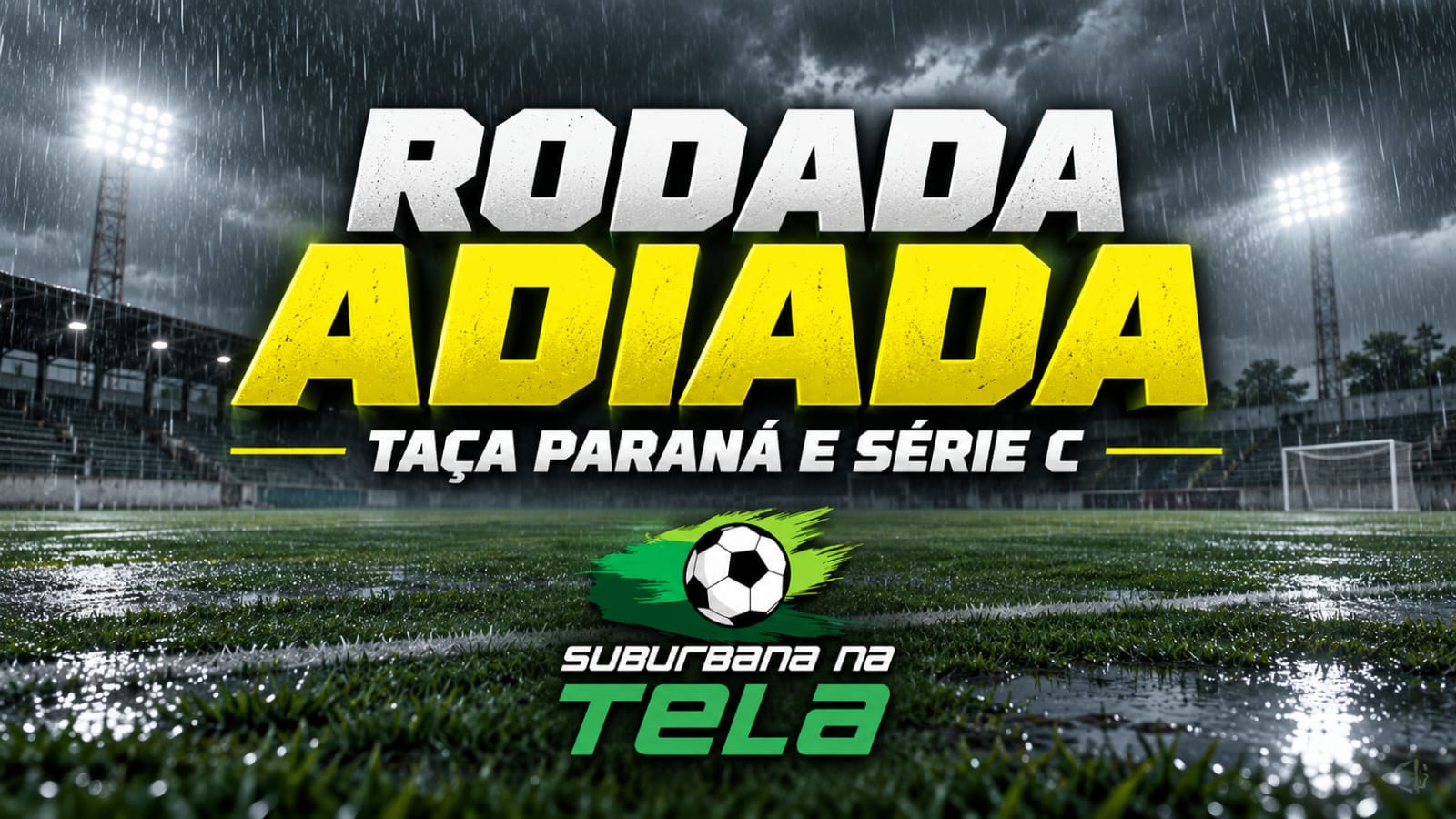 A Federação Paranaense de Futebol anunciou o adiamento das partidas que seriam realizadas neste final de semana pela Taça Paraná e Série C, por conta das condições climáticas.